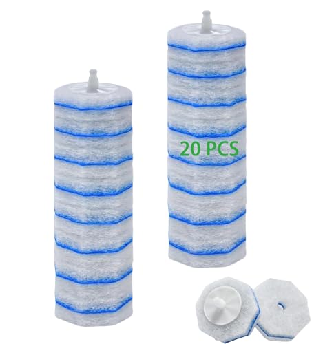20 Count Toilet Brush Refills for Clorox Wand - 3X Cleaning Formula