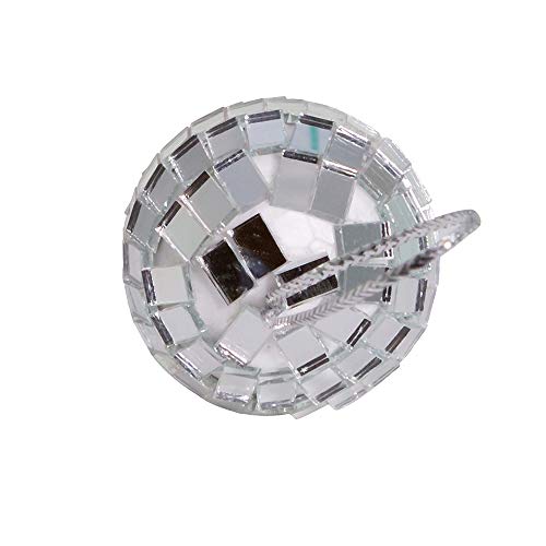 Mini Mirror Ball Christmas Ornaments 1.25in - Disco Style Decor, 12Pc Set