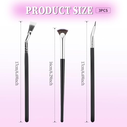 Mozeat Lens Folding Angle Mascara Fan Brush Set for Eyelashes