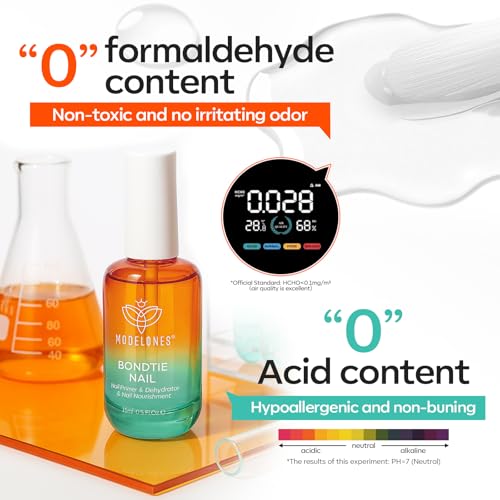 Modelones 3-in-1 Nail Dehydrator and Primer with Vitamin A E & Keratin
