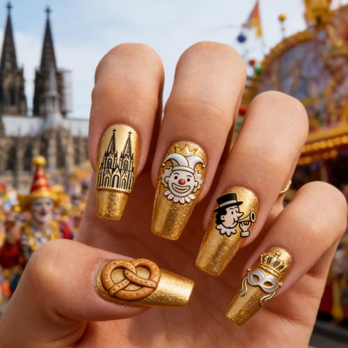PH PandaHall 3pcs Stainless Steel Cologne Carnival Nail Stamping Plates Clown Beer Balloon Art Templates