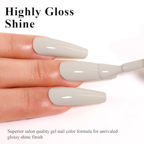Imtiti Soy Milky White Gel Nail Polish 0.5 Fl Oz Soak Off UV LED