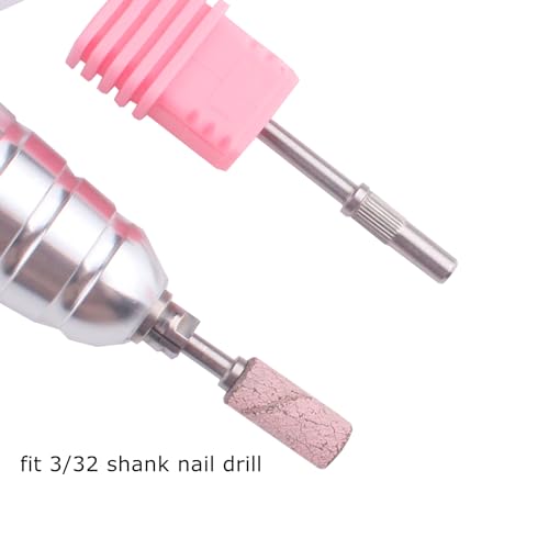 2Pcs Small Mandrel Nail Drill Bits for 3mm Sanding Bands 3/32 Shank