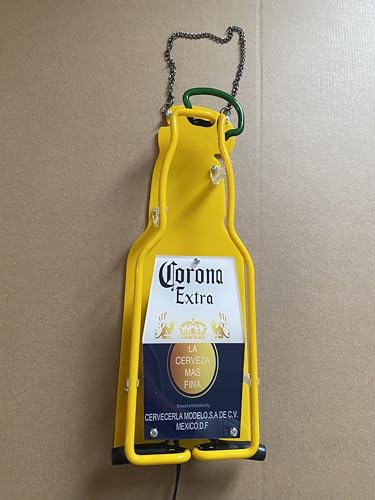 Coronas Extra Beer Bottle Neon Sign - Handmade 14-Inch Wall Light for Bar Man Cave Home Decor