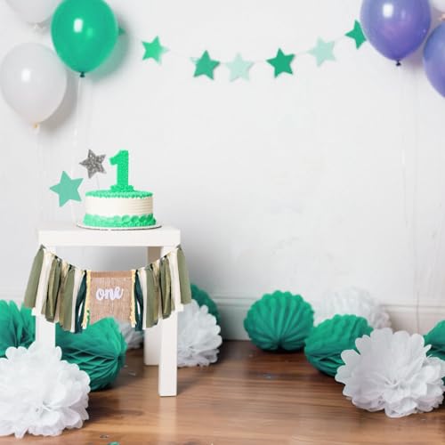 1st Birthday Highchair Banner - Safari Jungle Theme Decoration