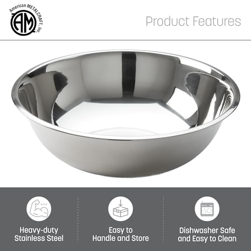 3/4 qt Stainless Steel Mixing Bowl - High-Quality Kitchen Essential