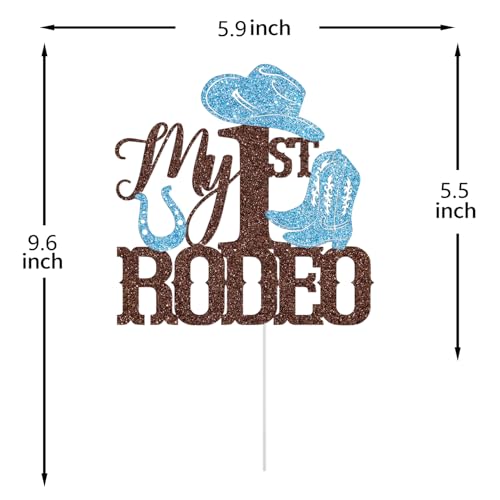 My 1st Rodeo Cake Topper - Western Cowboy Birthday Decor