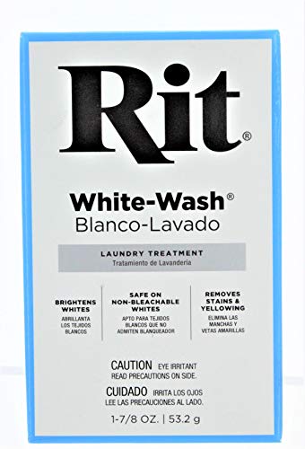 Rit White Wash Powder 1.8 Ounce - Fabric Color Remover & Dye Prep, Pack of 1