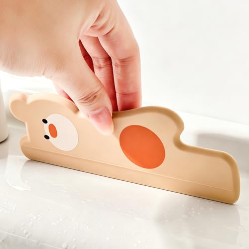 Portable Silicone Bear Squeegee Set - Multi-Use Kitchen & Window Cleaner