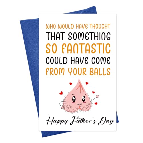 Funny Father's Day Card for Dad from Daughter or Son with Envelope