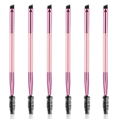 Vin Beauty 6-Piece Dual-Ended Eyebrow Brush and Spoolie Set