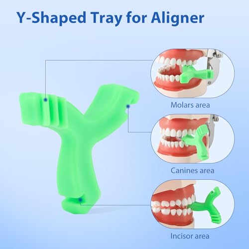 JMU Y-Shaped Orthodontic Aligner Seater Trays - 2 Pcs Food Grade Silicone