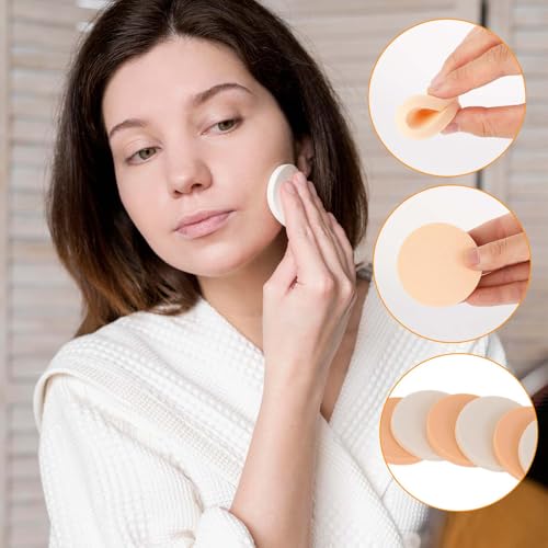 12 Pcs Round Makeup Sponges for Foundation & Liquid Concealer, Reusable