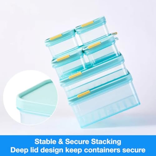 LocknLock 1.65L Freezer Fit Food Storage Containers - BPA Free, Stackable, Microwave & Dishwasher Safe
