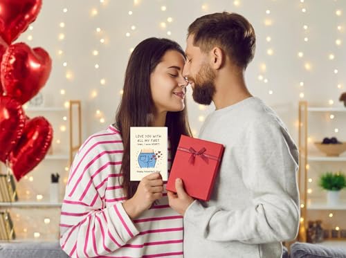 Funny Valentine's Day Card for Him - Naughty Gift for Husband, Boyfriend
