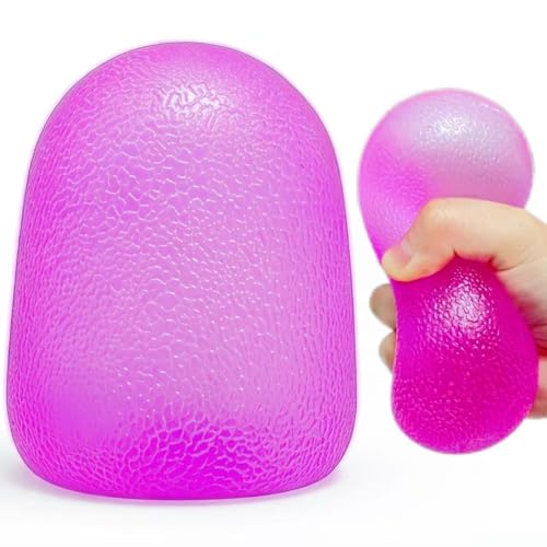 Jumbo Purple Squishy Stress Ball Figurine – Soft Silicone Sensory Toy