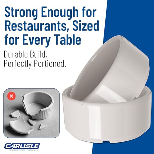 Carlisle 4 oz Melamine Ramekins - Heat-Tolerant Condiment Cups
