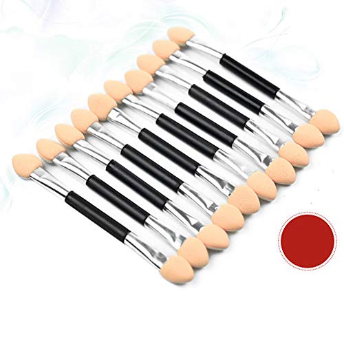 Yosoo 10pcs Double Ended Sponge Eyeshadow Brush Applicators