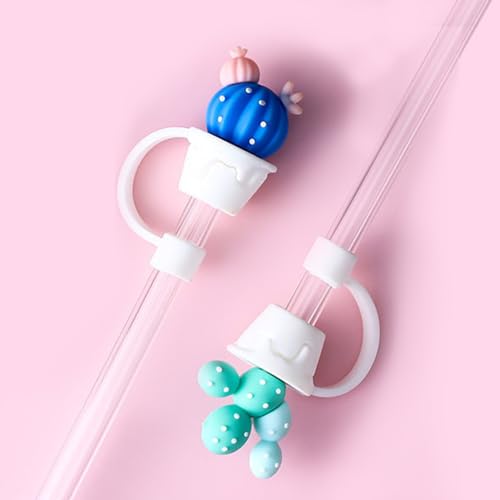 WELTAZ 2 Pack Silicone Straw Covers for Stanley Tumblers