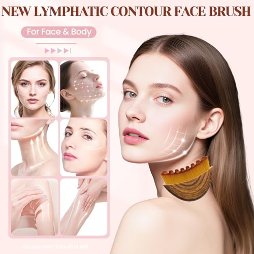 Lymphatic Contour Face Brush & Drainage Massager for Sculpting