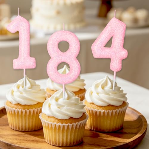 Pink Number 15 Birthday Candle - Perfect for 15th Birthday Party