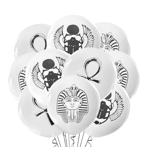 Egyptian Balloon Mix - 12 Count Latex Balloons for Birthday Parties