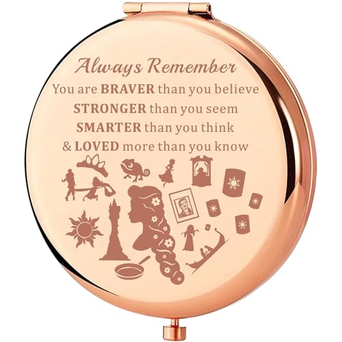 KEYCHIN Princess Sun Pocket Mirror - Inspirational Compact Makeup Mirror
