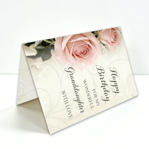 Thoughtful Granddaughter Birthday Card with Kraft Envelope