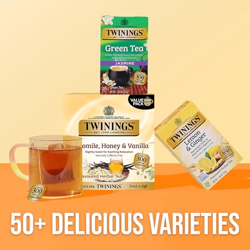 Twinings Camomile, Honey & Vanilla Herbal Tea, 100 Individually Wrapped Bags