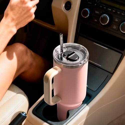 40oz Replacement Lid for Stanley Quencher, Stronghold Lid Spill Proof Splash Resistant Tumbler Lids for 40oz Stanley ONLY