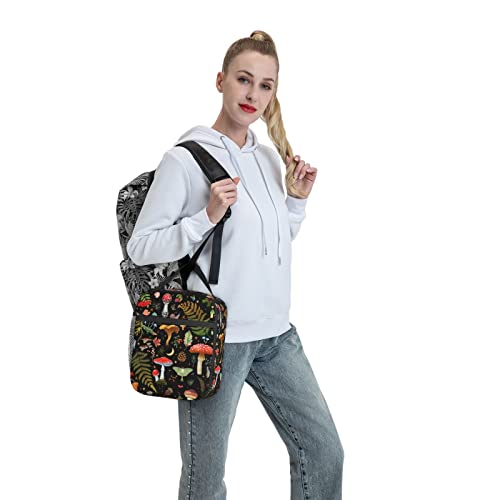 Mushroom Insulated Lunch Bag - Reusable Thermal Tote for Work and Picnic