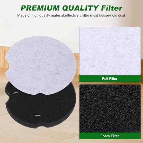 Sgizoku 8 Pack Replacement Vacuum Filters for Bissell PowerForce & Cleanview Upright Vacuums