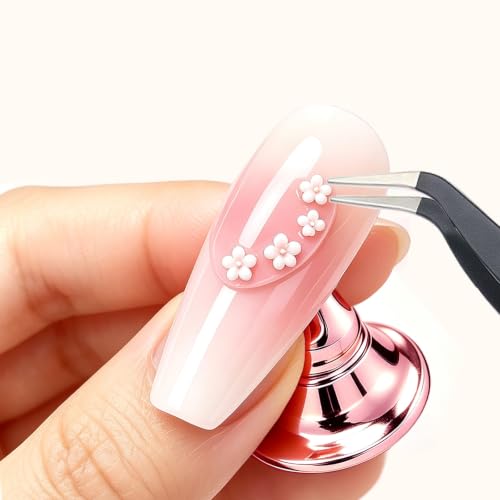 Narsikar Press on Nail Practice Stand Set with Tweezers and Tape