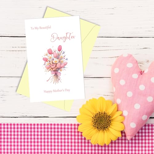 Arsagen Mother's Day Card for Daughter from Mom with Envelope