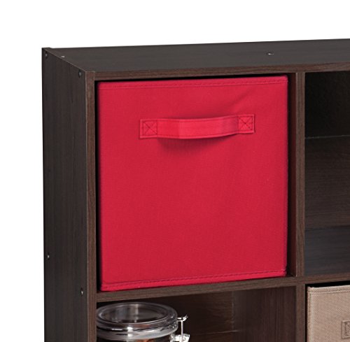 ClosetMaid Cubeicals Fabric Drawer - Red, 11" x 10.25" x 10.25"