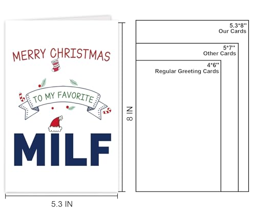 Funny Christmas Card for Mom - Premium Holiday Greeting Card