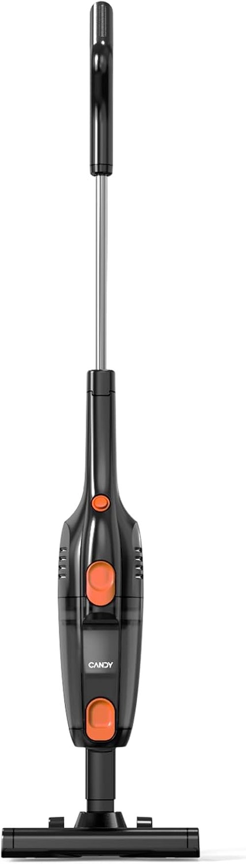 Candy Corded Stick Vacuum Cleaner - Powerful Suction Handheld Vacuum with One-Click Dust Disposal | 3-in-1 for Hard Floors & Ceramic Tile, 0.8L Capacity