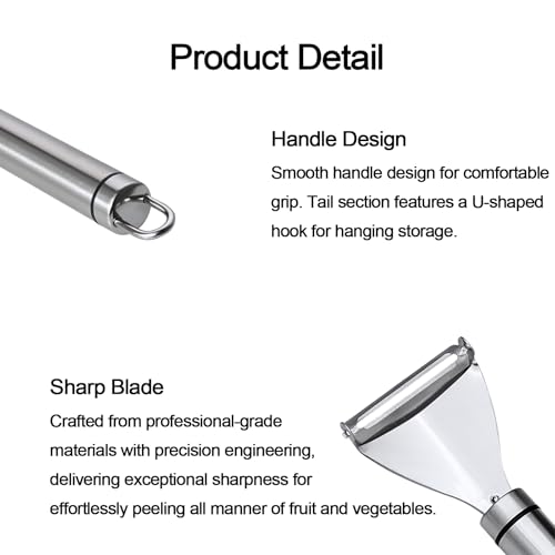Y-Shaped Stainless Steel Vegetable Peeler - Ergonomic & Ultra-Sharp