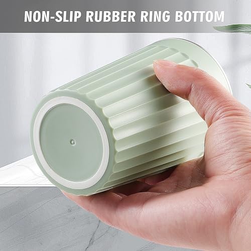 Elivida Reusable Green Stainless Steel Toothbrush Cup Holder