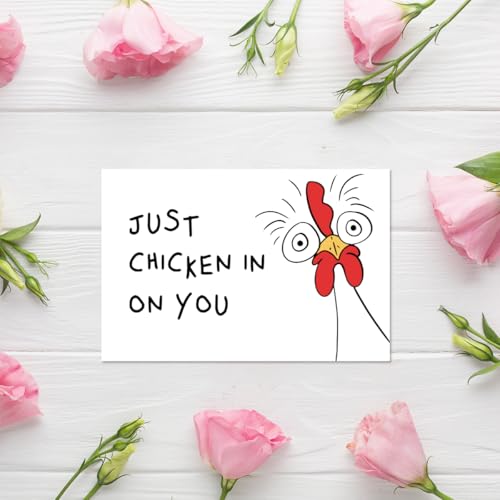 Funny Thinking of You Card #2 - Humorous Chicken Get Well Gift