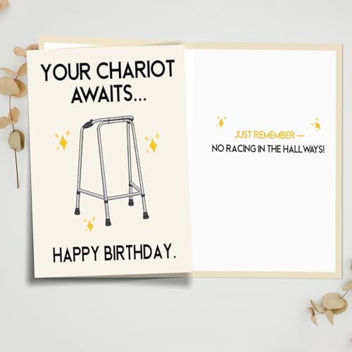 Funny Birthday Card for Men and Women - Hilarious Gift Card