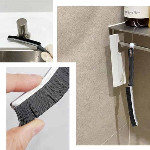 TURUM Crevice Cleaning Brush - Hard Bristle Grout Scrub Tool