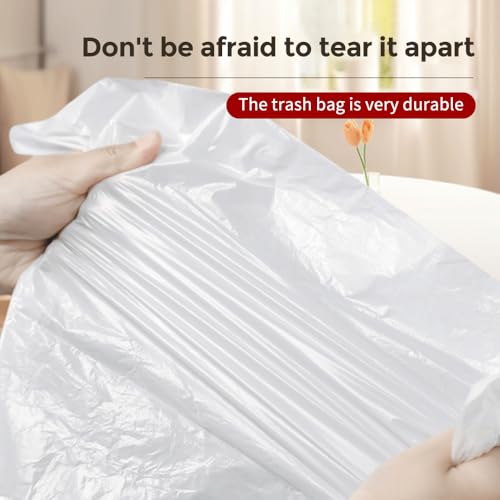 LEASYLIFE Small Drawstring Trash Bags - 60 Count, 1.2-2.1 Gallon Size
