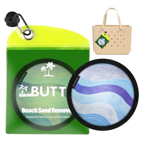 BUT TO Sea Wave Talc-Free Sand Remover Bag - Eco-Friendly Beach Accessory