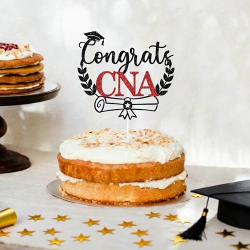 Congrats CNA Cake Topper for Nursing School Graduation Party