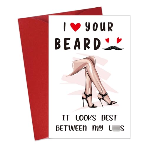 Funny Valentine's Day Card for Him | Naughty 4"x6" Greeting Card