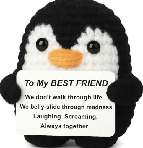 Handmade Crochet Mini Penguin Doll - Positive Gifts for Best Friends