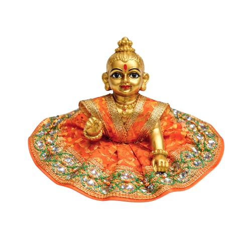 Size 0 Handmade Poshak for Laddu Gopal – Soft Fabric Outfit