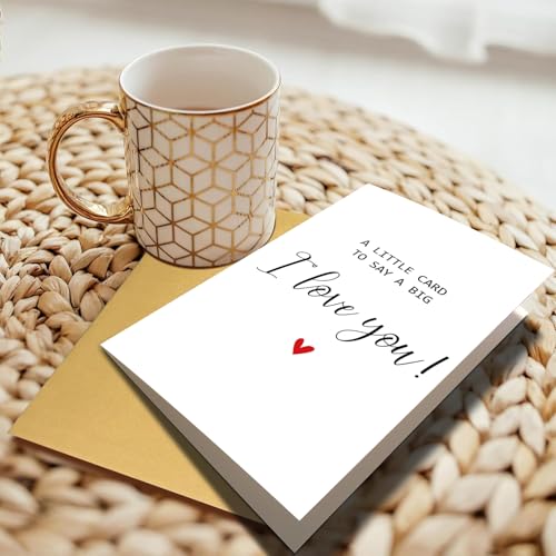 Romantic Anniversary Card - Cute 'I Love You' Greeting Card