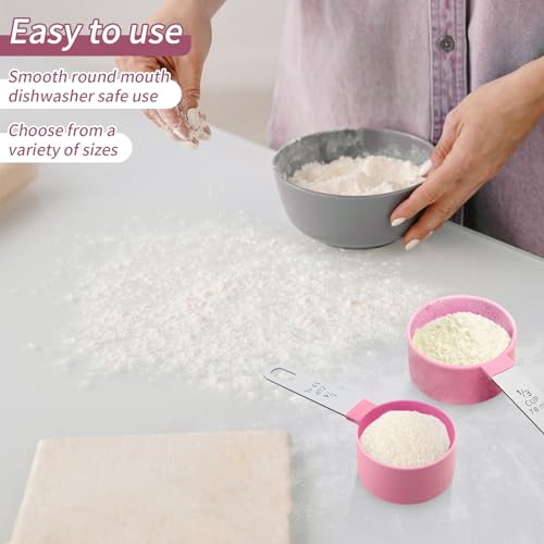 Stainless Steel Measuring Cups and Spoons Set - 8 Sizes, Nesting Design